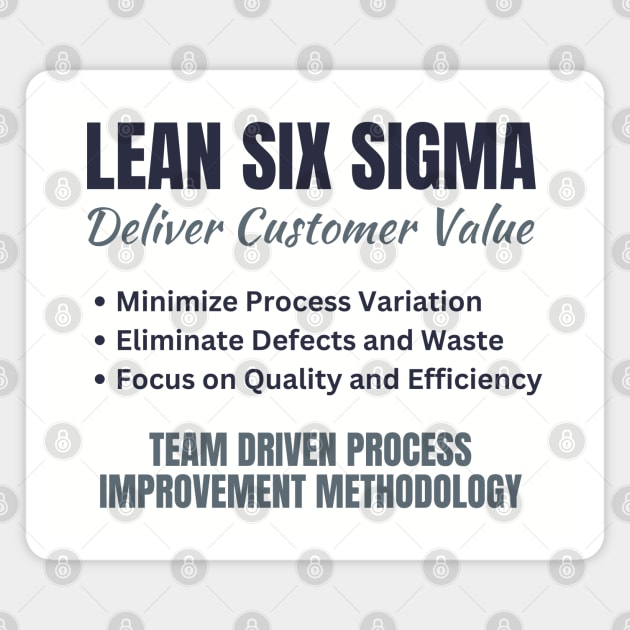 Lean Six Sigma - Deliver Customer Value Magnet by Viz4Business